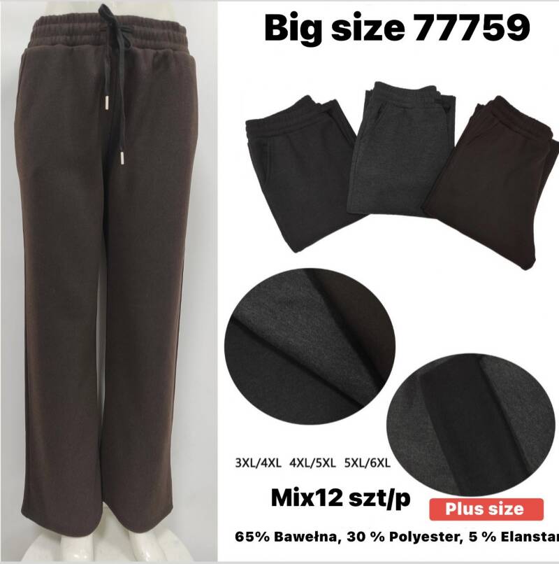 Spodnie damskie Roz 3XL-6XL, Mix Kolor Paczka 12 szt