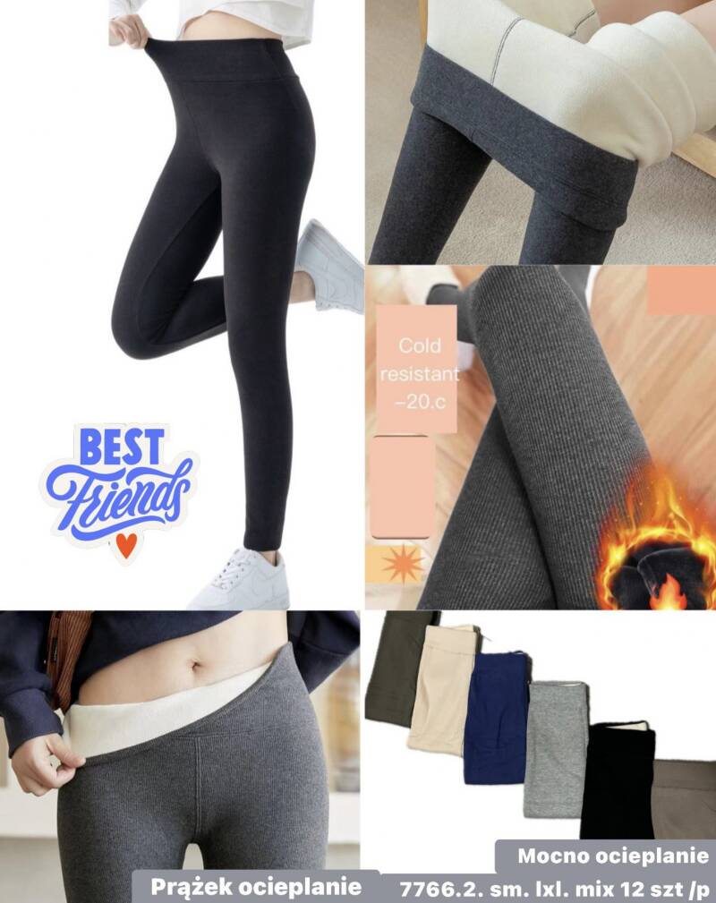 Legginsy damskie Roz S/M-L/XL, Mix Kolor Paczka 12 szt