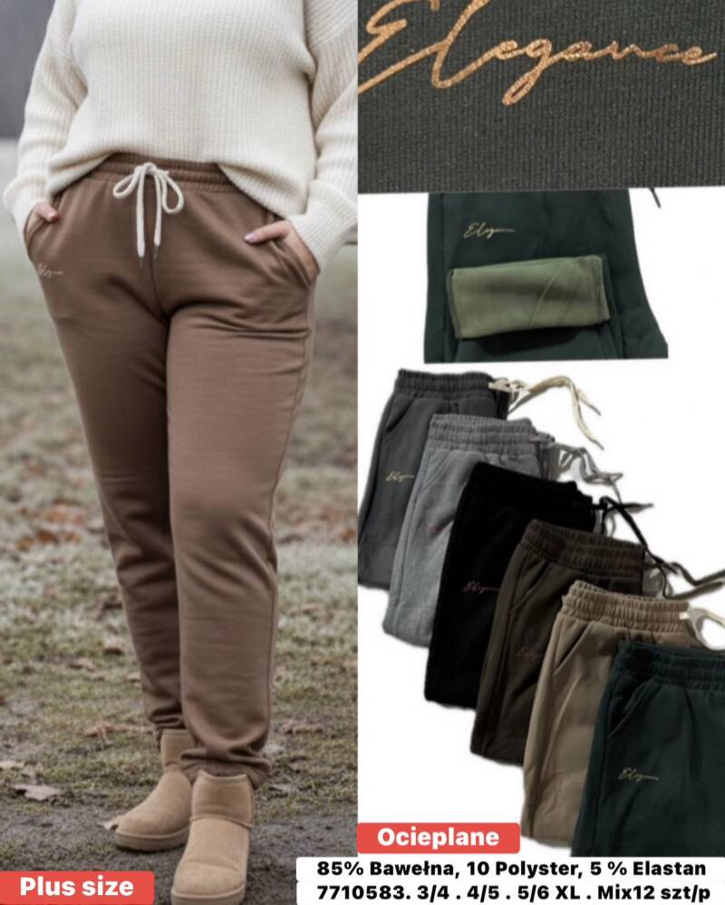 Spodnie damskie Roz 3XL-6XL, Mix Kolor Paczka 12 szt