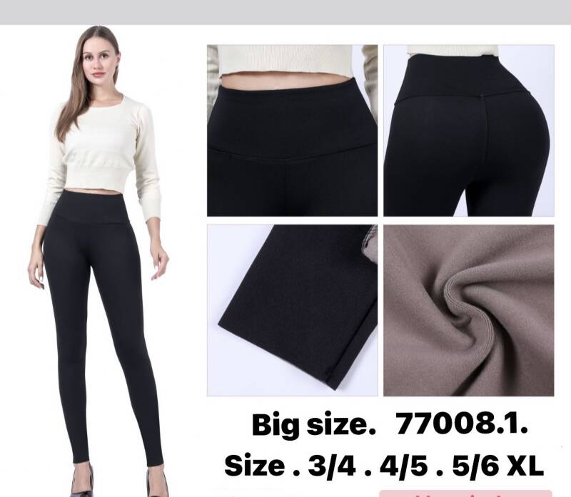 Legginsy damskie Roz 2XL-6XL, 1 Kolor Paczka 12 szt