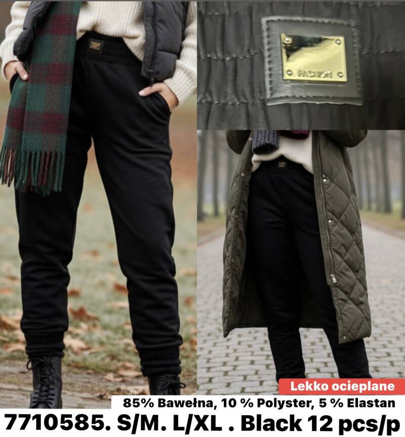Spodnie damskie Roz S/M-L/XL , 1 Kolor Paczka 12 szt