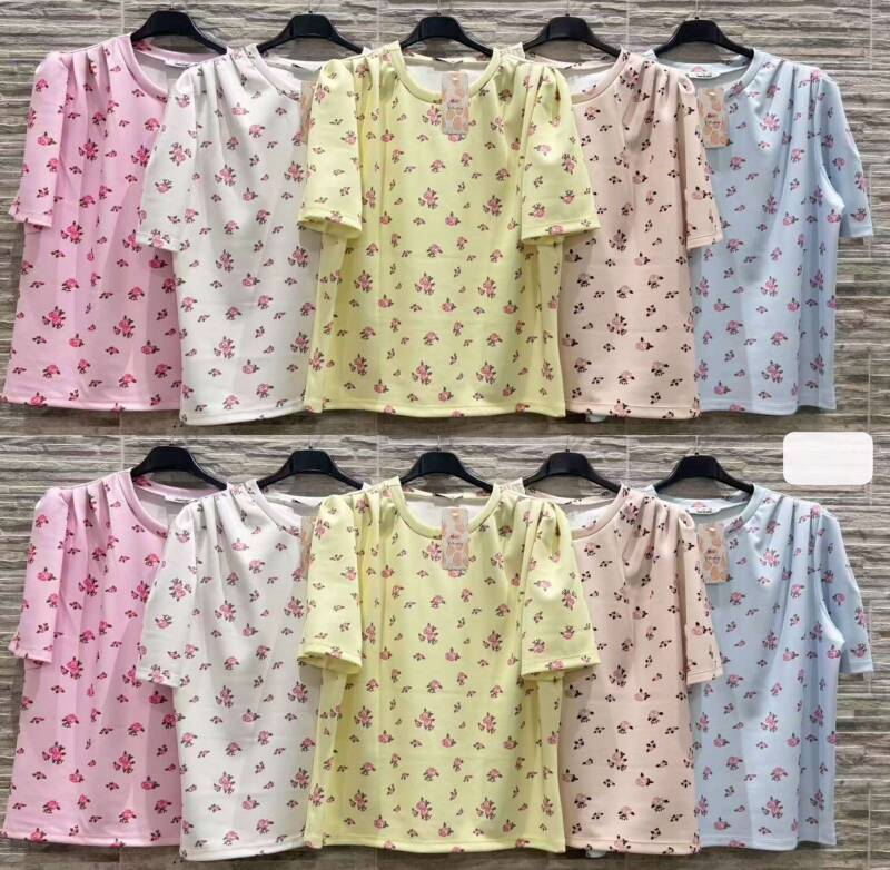 Bluzki damskie (Włoskie produkt) Roz Standard, Mix Kolor Paczka 5 szt