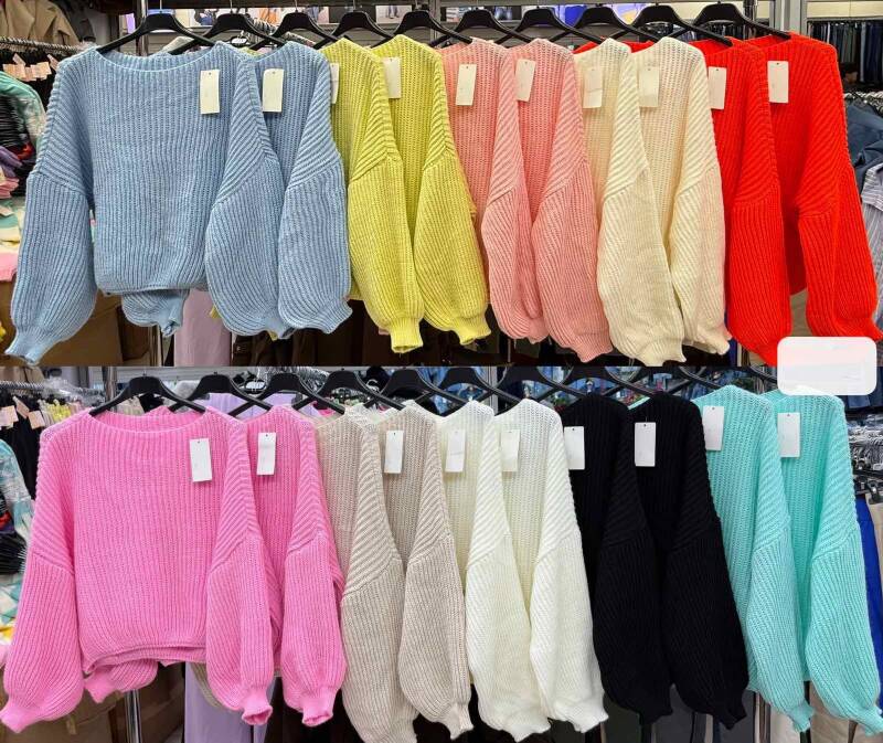 Swetry damskie (Włoskie produkt) Roz Standard, Mix Kolor Paczka 5 szt 1