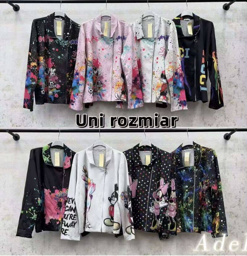 Koszule damskie (Włoskie produkt) Roz Standard, Mix Kolor Paczka 5 szt