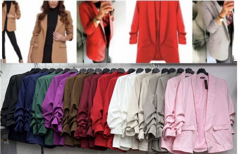 Żakiety damskie (Włoskie produkt) Roz Standard, Mix Kolor Paczka 5 szt