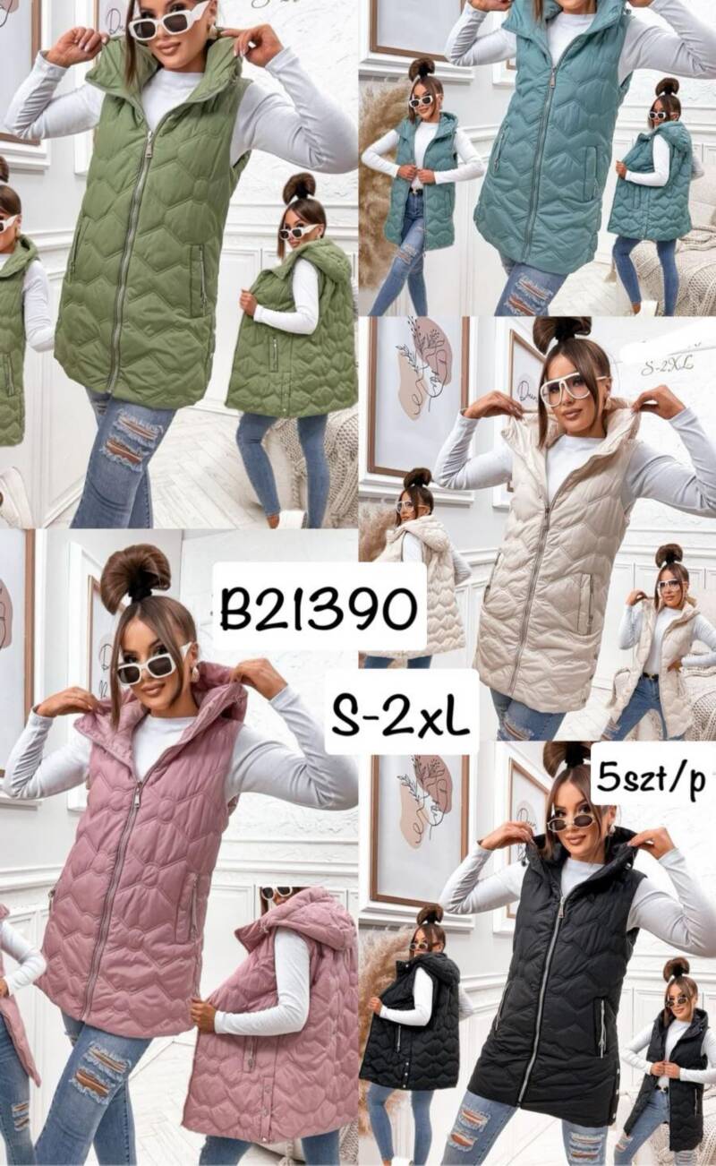 Kamizelka damska Roz S-2XL, 1 Kolor .Paczka 5 szt