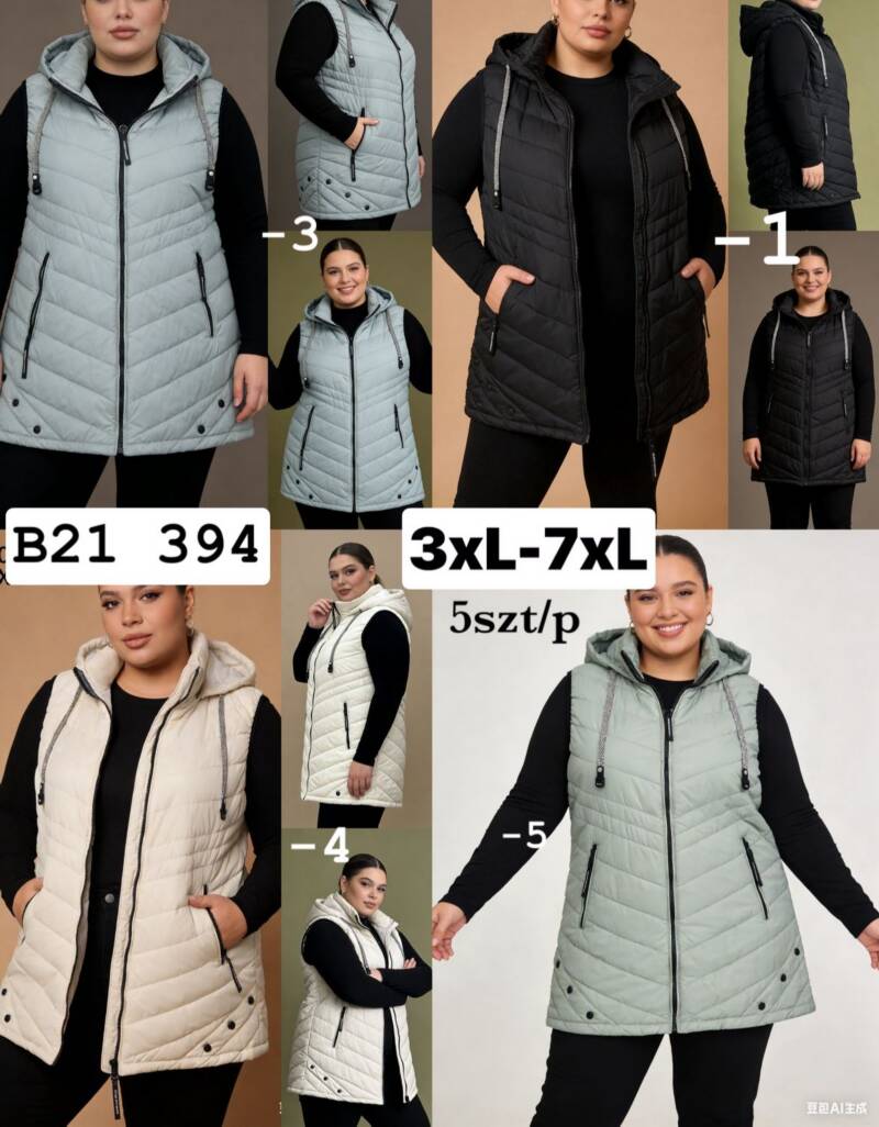 Kamizelka damska Roz 3XL-7XL, 1 Kolor .Paczka 5 szt