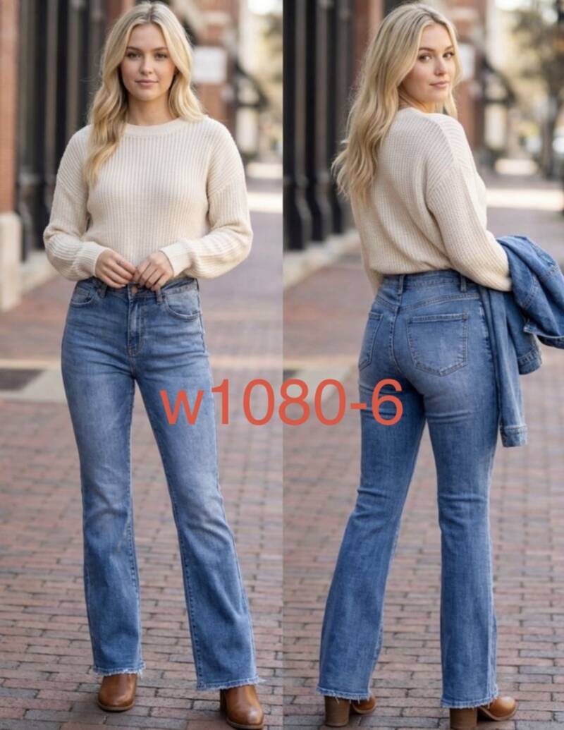 Spodnie damskie jeansy Roz XS-XL, 1 Kolor Paczka 10 szt 1