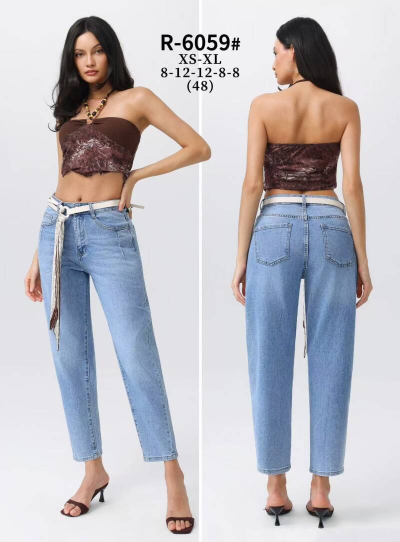 Spodnie damskie jeansy Roz XS-XL, 1 Kolor Paczka 12 szt 1