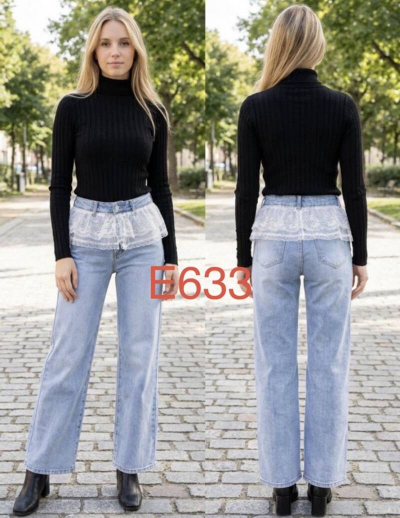 Spodnie damskie jeansy Roz XS-XL, 1 Kolor Paczka 10 szt 1
