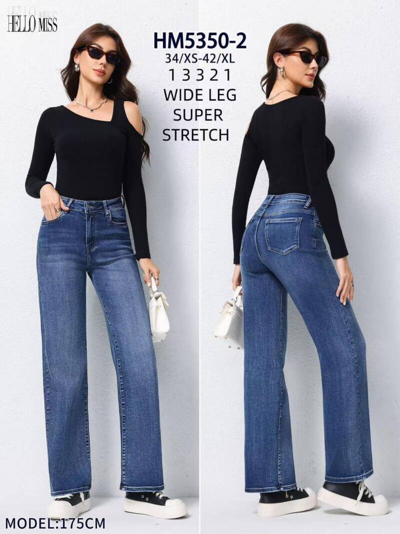 Spodnie damskie jeansy Roz XS-XL, 1 Kolor Paczka 10 szt 1