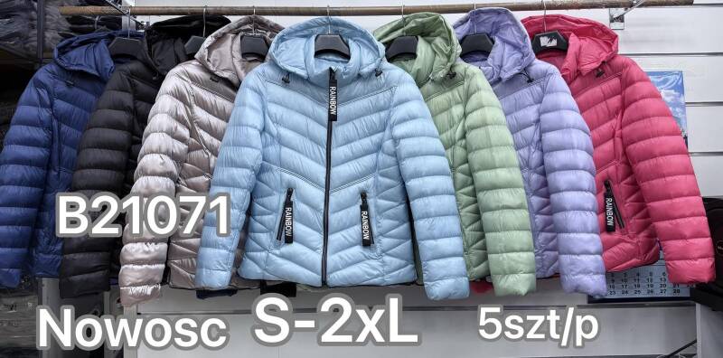 Kurtki damskie cienki Roz S-2XL, 1 Kolor .Paczka 5 szt