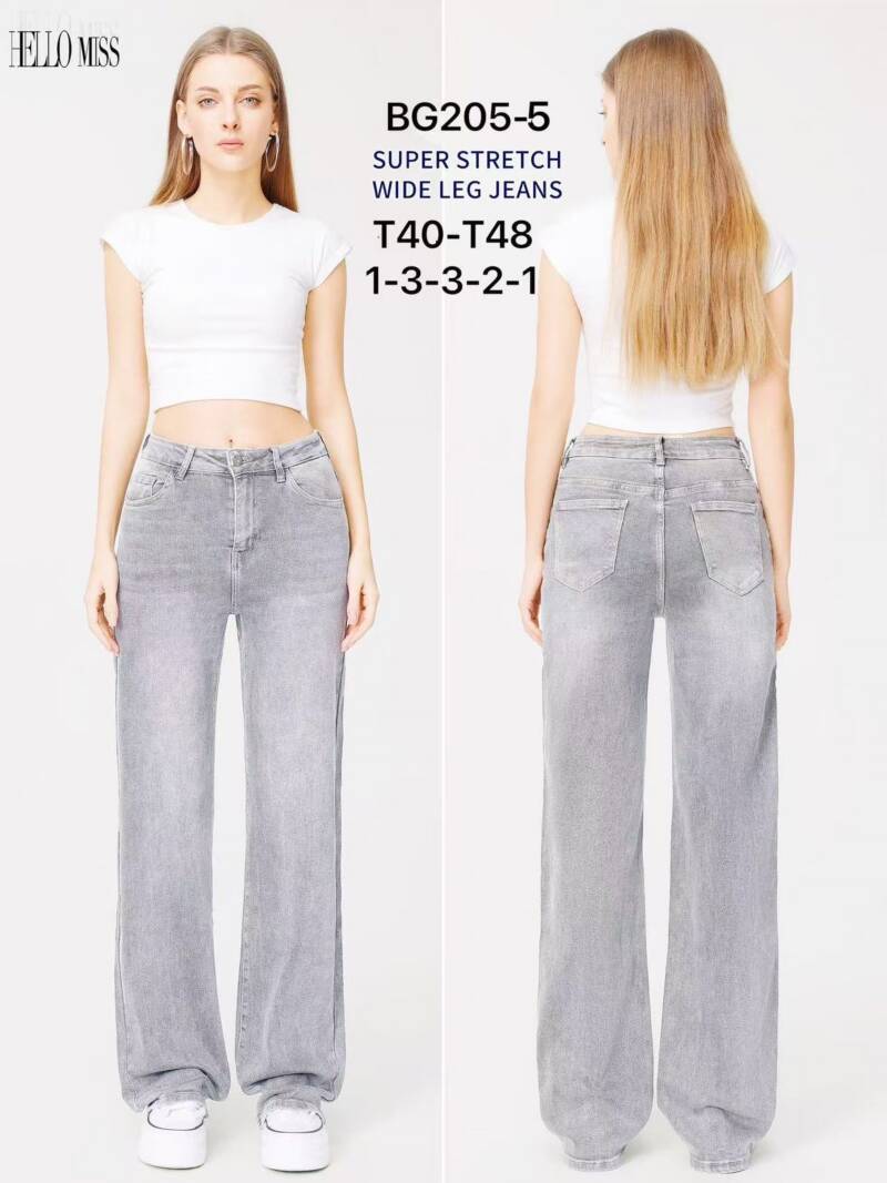 Spodnie damskie jeansy Roz XS-XL, 1 Kolor Paczka 10 szt