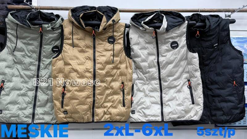 Kamizelka męska Roz 2XL-6XL, 1 Kolor Paczka 5 szt