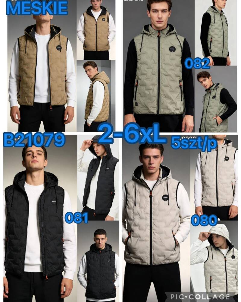 Kamizelka męska Roz 2XL-6XL, 1 Kolor Paczka 5 szt