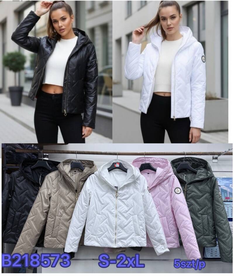 Kurtki damskie cienki Roz S-2XL, 1 Kolor .Paczka 5 szt 1