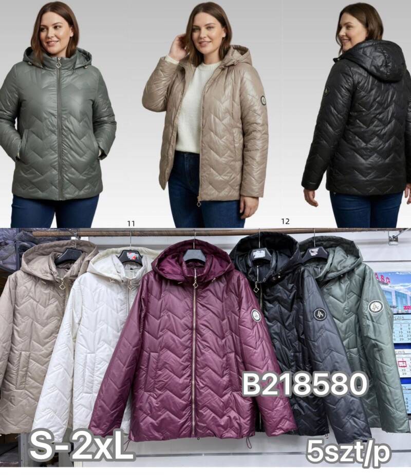 Kurtki damskie cienki Roz S-2XL, 1 Kolor .Paczka 5 szt