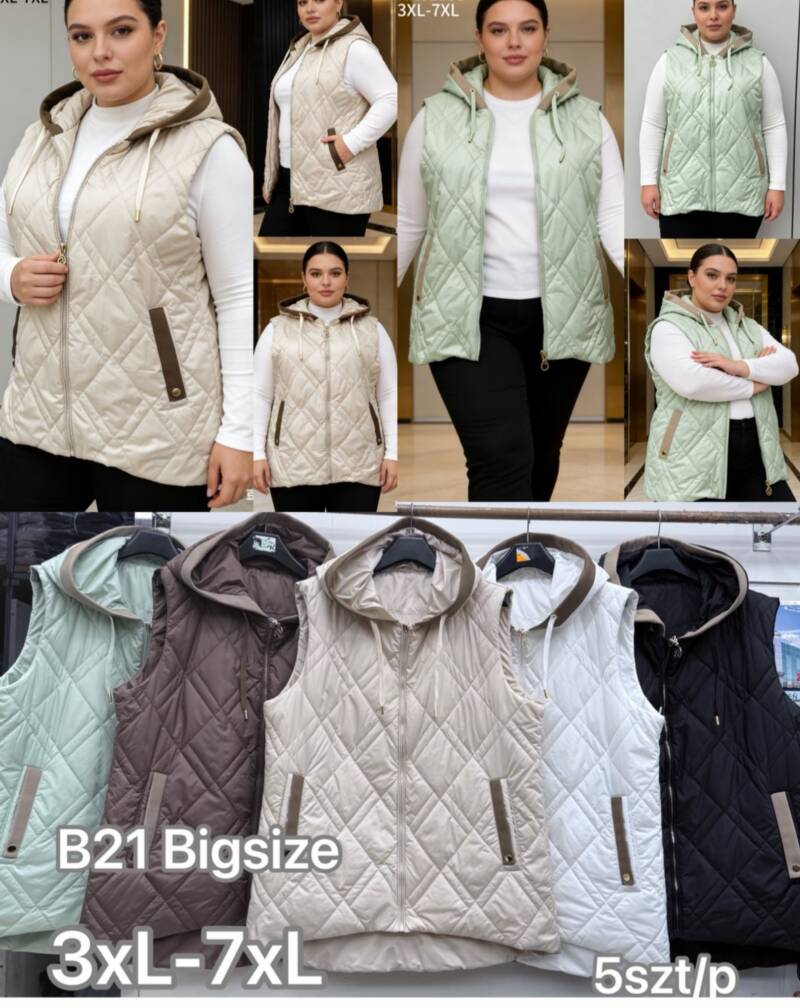 Kamizelka damska Roz 3XL-7XL, 1 Kolor .Paczka 5 szt