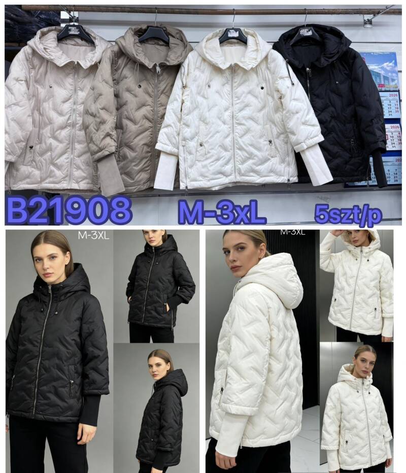 Kurtki damskie cienki Roz M-3XL, 1 Kolor .Paczka 5 szt 1