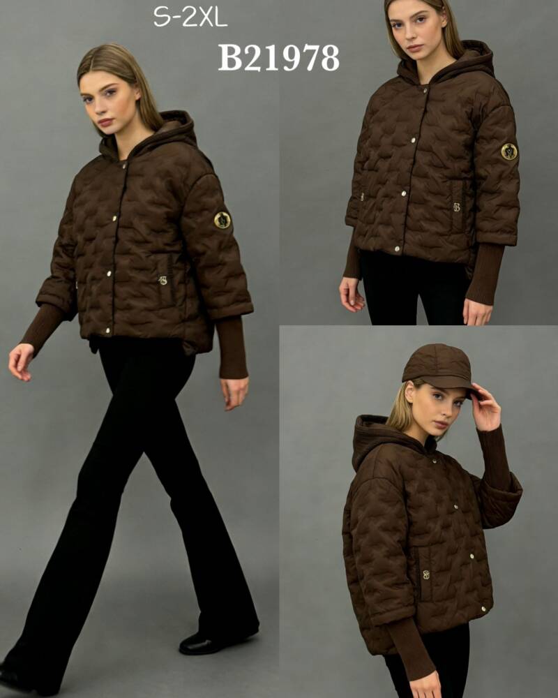 Kurtki damskie cienki Roz S-2XL, 1 Kolor .Paczka 5 szt