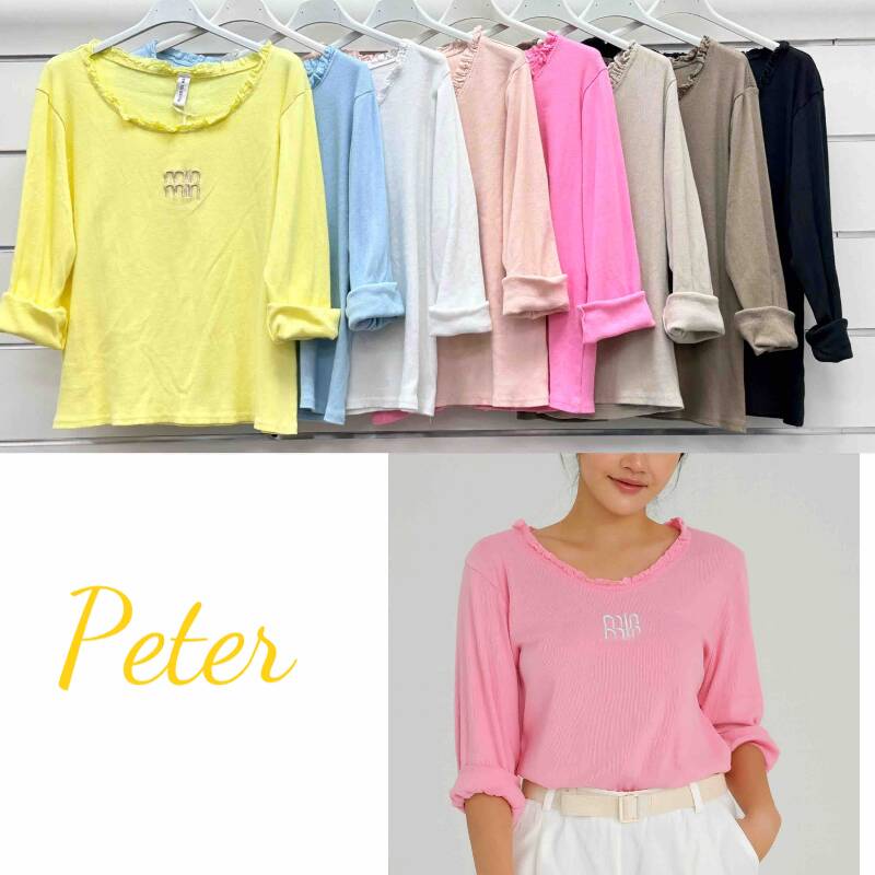 Bluzki damskie (Włoskie produkt) Roz Standard, Mix Kolor Paczka 5 szt