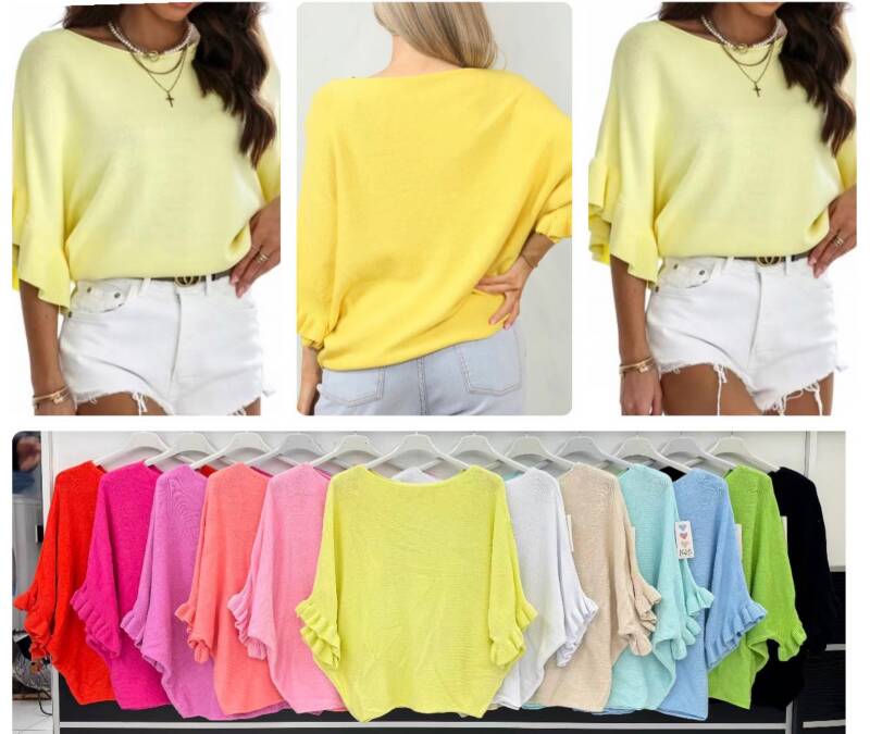 Bluzki damskie (Włoskie produkt) Roz Standard, Mix Kolor Paczka 5 szt