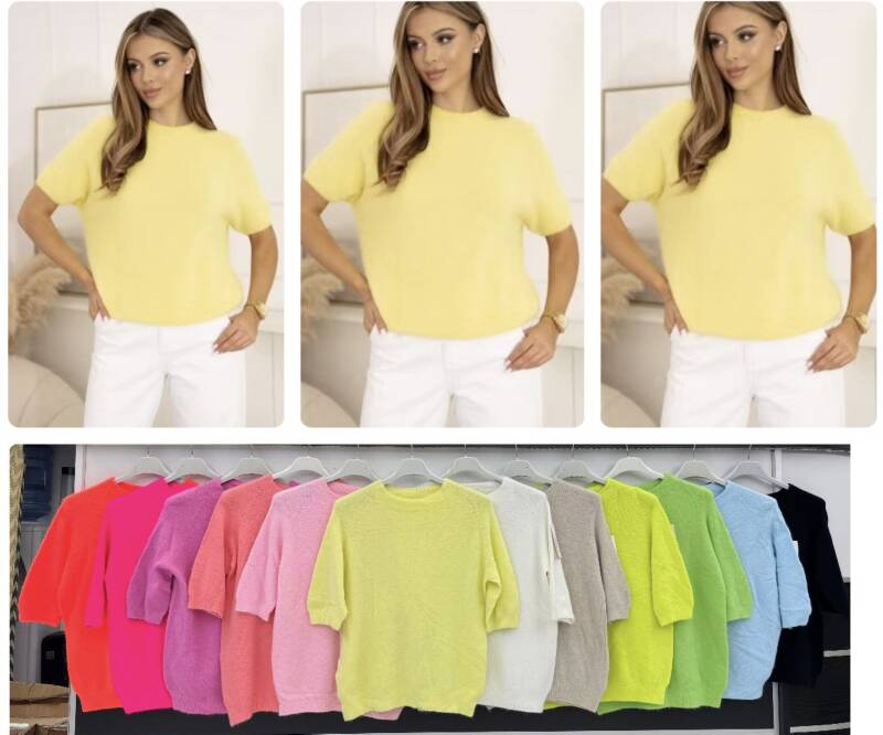 Bluzki damskie (Włoskie produkt) Roz Standard, Mix Kolor Paczka 5 szt