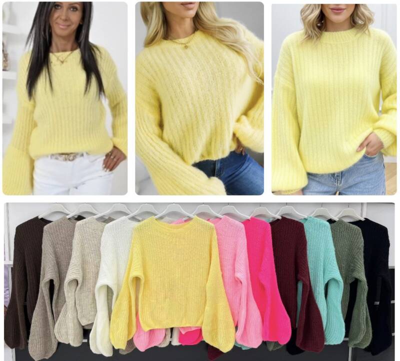 Swetry damskie (Włoskie produkt) Roz Standard, Mix Kolor Paczka 5 szt