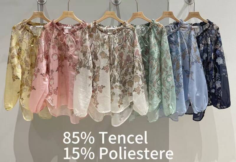 Bluzki damskie (Włoskie produkt) Roz Standard, Mix Kolor Paczka 5 szt