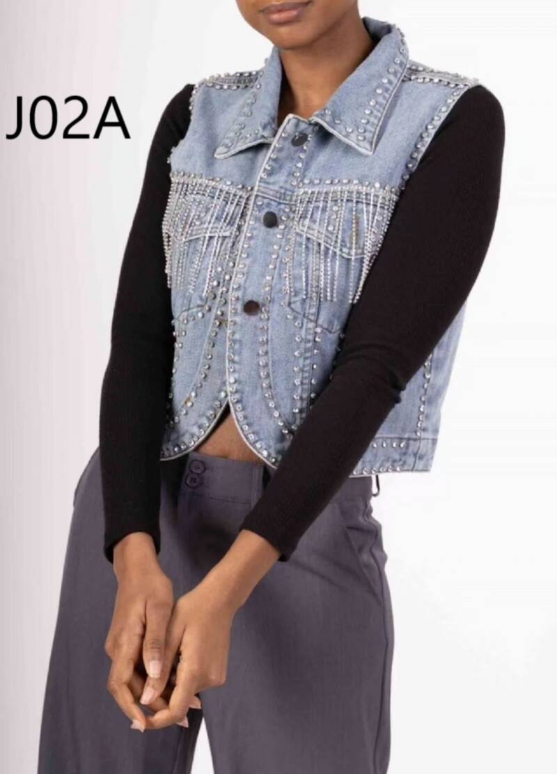 Kurtki damskie jeansy Roz XS-XL , 1 Kolor Paczka 10 szt