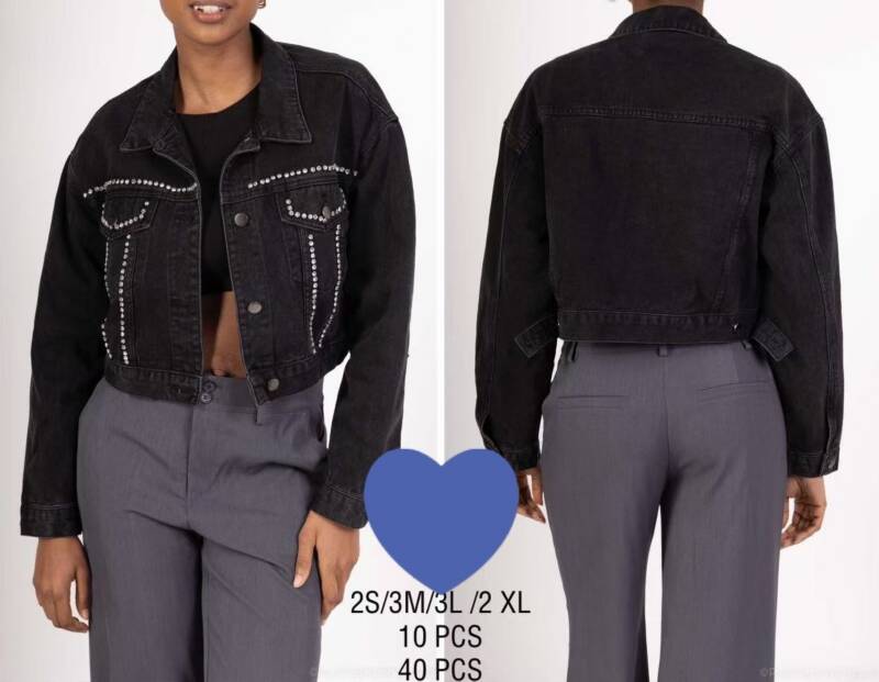 Kurtki damskie jeansy Roz S-2XL , 1 Kolor Paczka 10 szt
