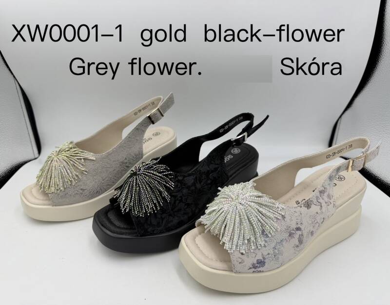 Sandały na obcasie damskie Roz 36-41 / 12 par