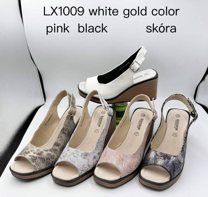 Sandały na obcasie damskie Roz 36-41 / 12 par