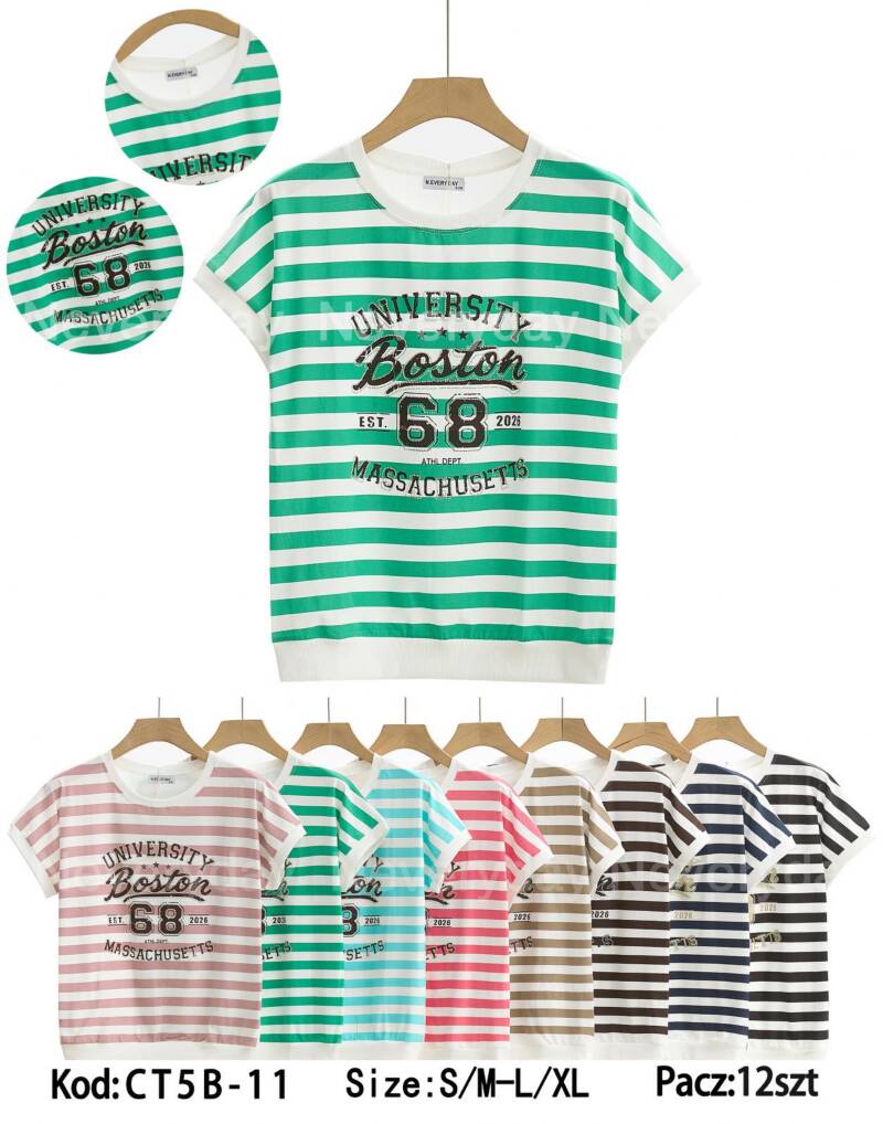 Bluzki damskie  Roz S/M-L/XL , Mix Kolor Paczka 12 szt