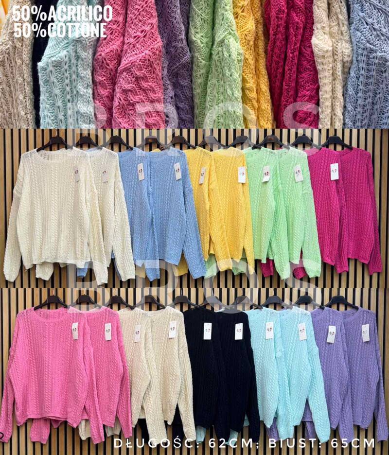 Swetry damskie (Włoskie produkt) Roz Standard, Mix Kolor Paczka 5 szt
