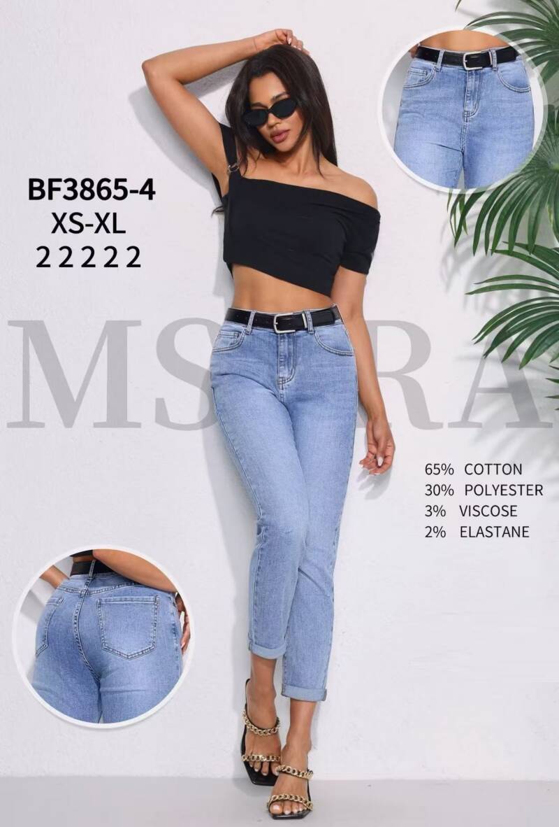 Spodnie damskie jeansy Roz XS-XL, 1 Kolor Paczka 10 szt 1