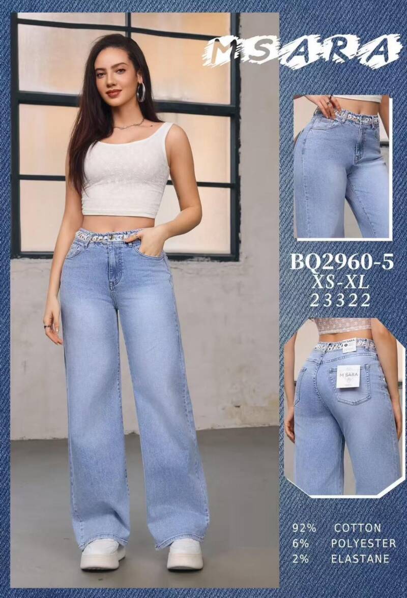 Spodnie damskie jeansy Roz XS-XL, 1 Kolor Paczka 10 szt 1