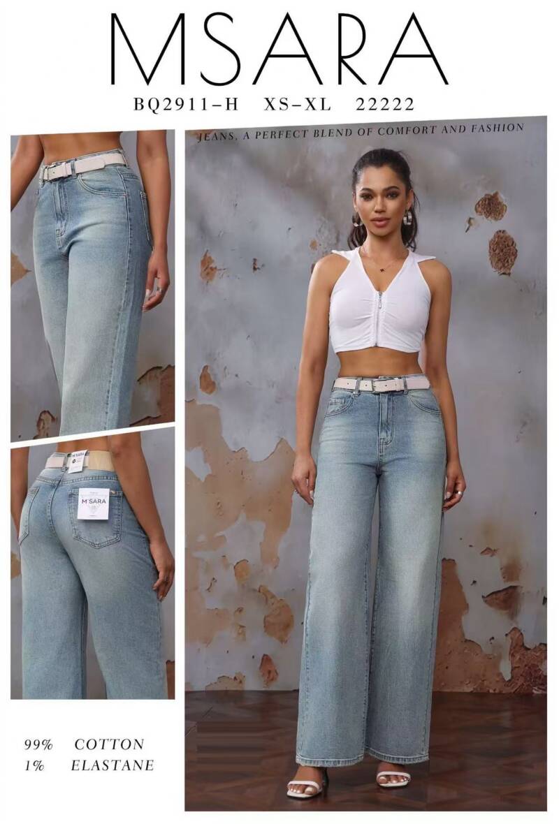 Spodnie damskie jeansy Roz XS-XL, 1 Kolor Paczka 10 szt