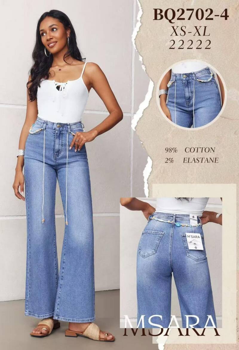 Spodnie damskie jeansy Roz XS-XL, 1 Kolor Paczka 10 szt 1