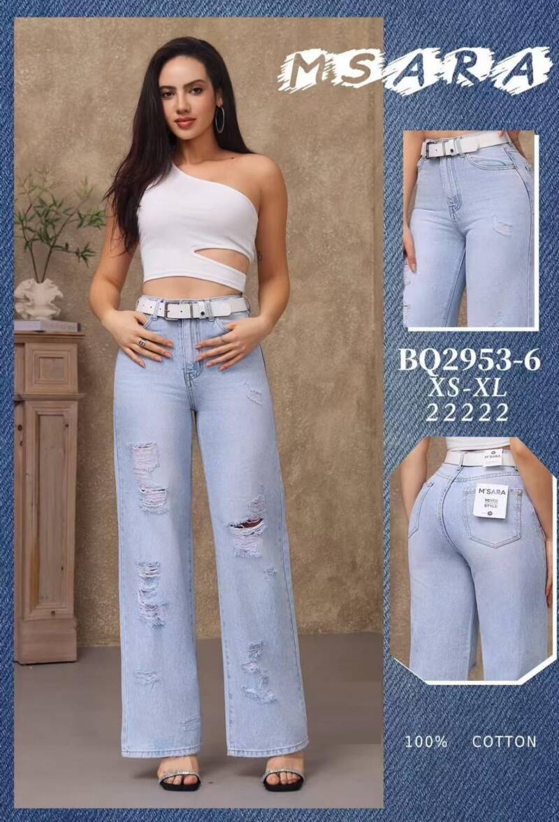 Spodnie damskie jeansy Roz XS-XL, 1 Kolor Paczka 10 szt