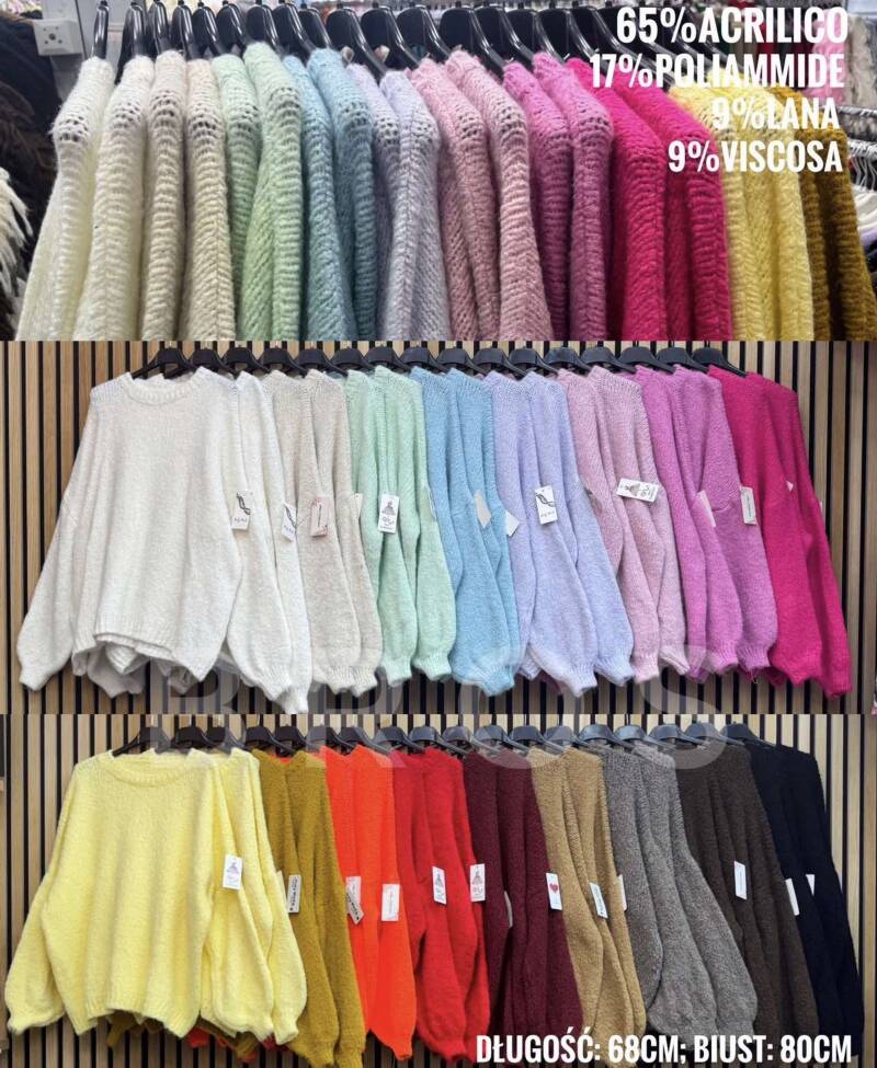Swetry damskie (Włoskie produkt) Roz Standard, Mix Kolor Paczka 5 szt