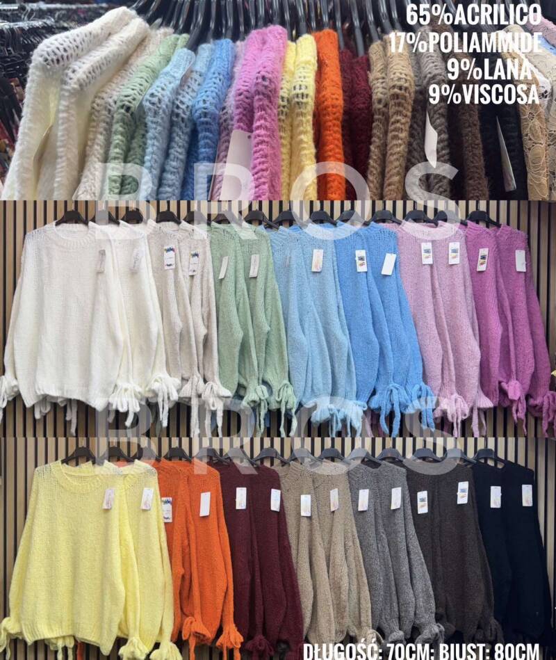 Swetry damskie (Włoskie produkt) Roz Standard, Mix Kolor Paczka 5 szt