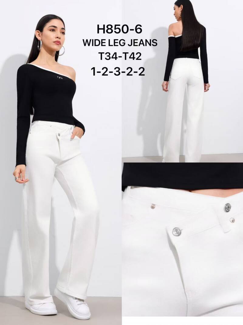 Spodnie damskie jeansy Roz XS-XL, 1 Kolor Paczka 10 szt