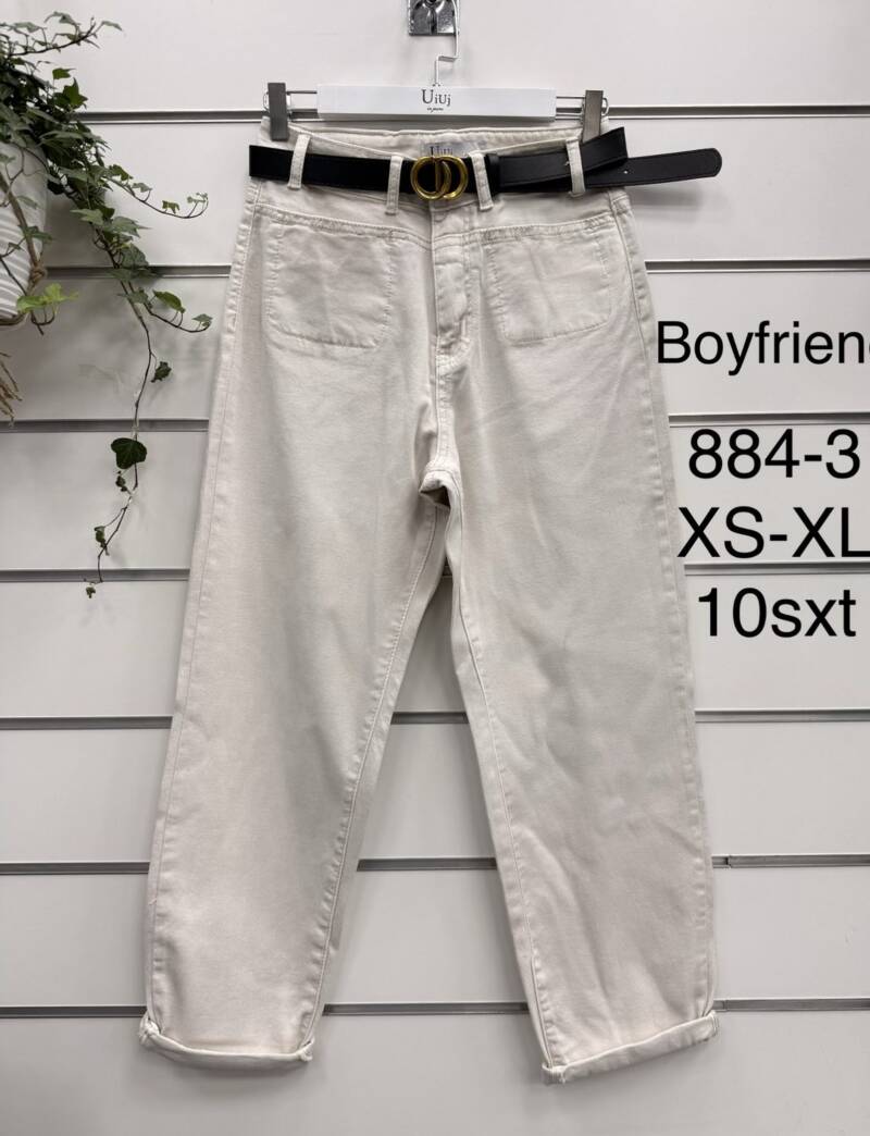 Spodnie damskie jeansy Roz XS-XL, 1 Kolor Paczka 10 szt