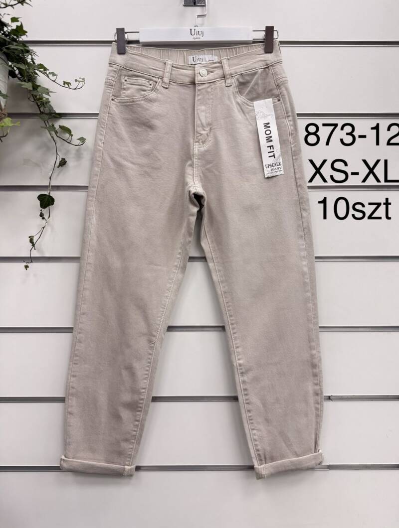 Spodnie damskie jeansy Roz XS-XL, 1 Kolor Paczka 10 szt