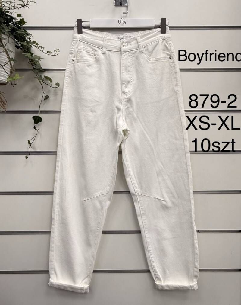 Spodnie damskie jeansy Roz XS-XL, 1 Kolor Paczka 10 szt