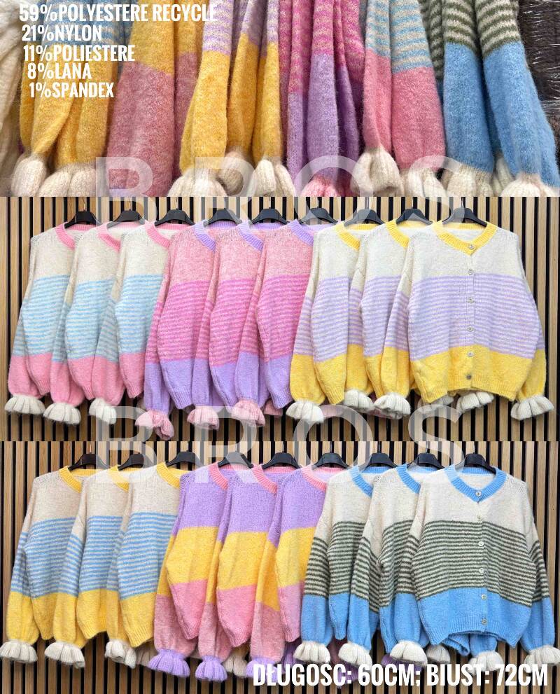 Swetry damskie (Włoskie produkt) Roz Standard, Mix Kolor Paczka 5 szt