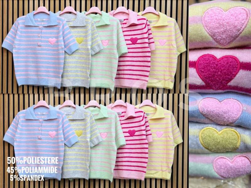 Bluzki damskie (Włoskie produkt) Roz Standard, Mix Kolor Paczka 5 szt