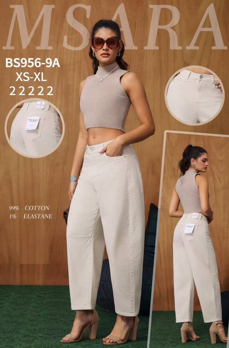 Spodnie damskie jeansy Roz XS-XL, 1 Kolor Paczka 10 szt