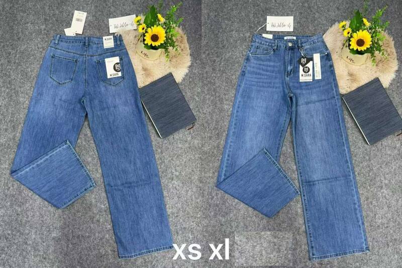 Spodnie damskie jeansy Roz XS-XL, 1 Kolor Paczka 10 szt